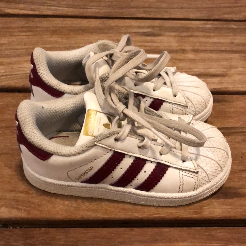 Adidas Superstar sneakers, toddler size 7
